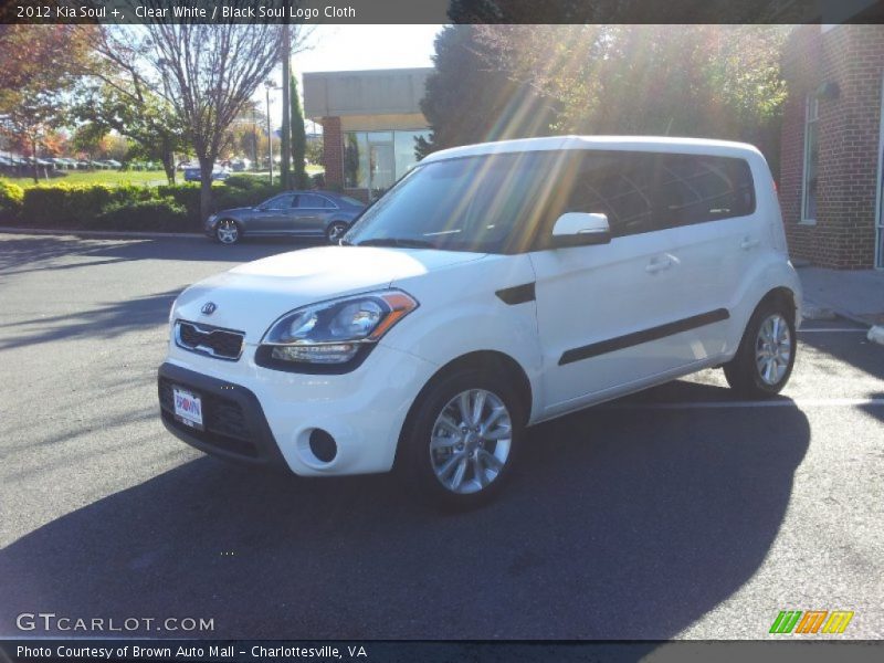 Clear White / Black Soul Logo Cloth 2012 Kia Soul +