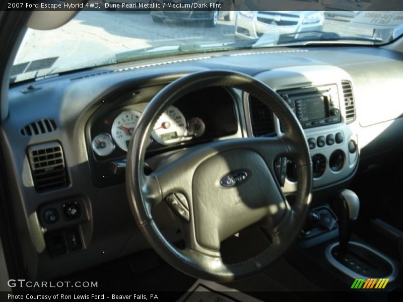 Dune Pearl Metallic / Medium/Dark Flint 2007 Ford Escape Hybrid 4WD