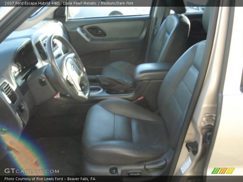 Dune Pearl Metallic / Medium/Dark Flint 2007 Ford Escape Hybrid 4WD