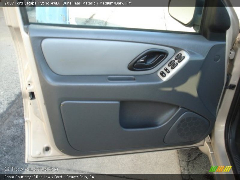 Dune Pearl Metallic / Medium/Dark Flint 2007 Ford Escape Hybrid 4WD