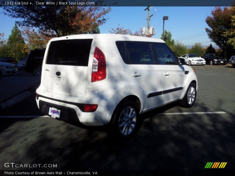 Clear White / Black Soul Logo Cloth 2012 Kia Soul +