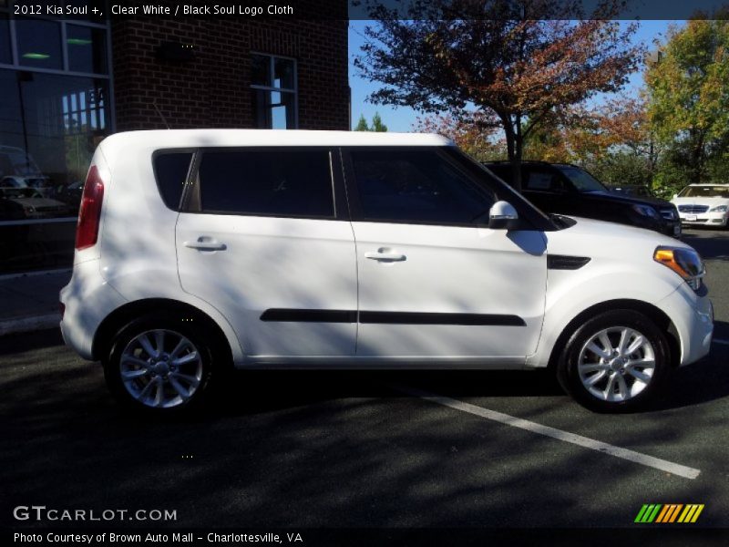 Clear White / Black Soul Logo Cloth 2012 Kia Soul +