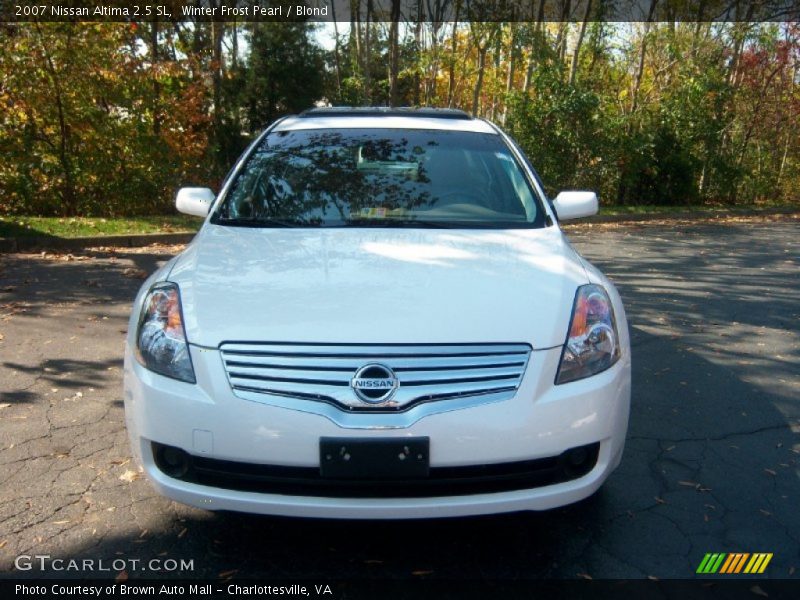 Winter Frost Pearl / Blond 2007 Nissan Altima 2.5 SL