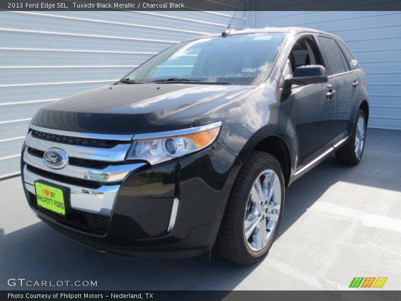 Tuxedo Black Metallic / Charcoal Black 2013 Ford Edge SEL