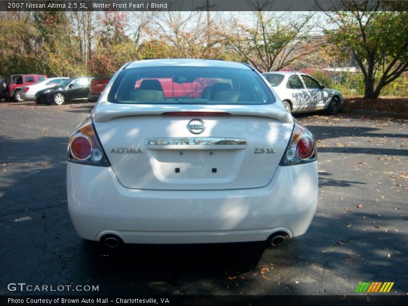 Winter Frost Pearl / Blond 2007 Nissan Altima 2.5 SL