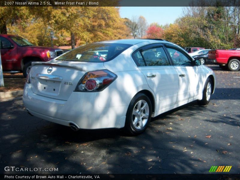 Winter Frost Pearl / Blond 2007 Nissan Altima 2.5 SL