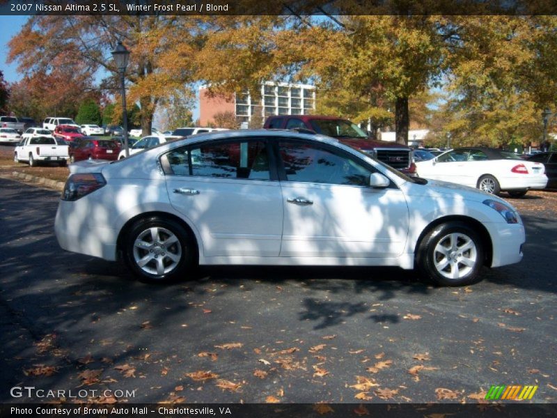 Winter Frost Pearl / Blond 2007 Nissan Altima 2.5 SL