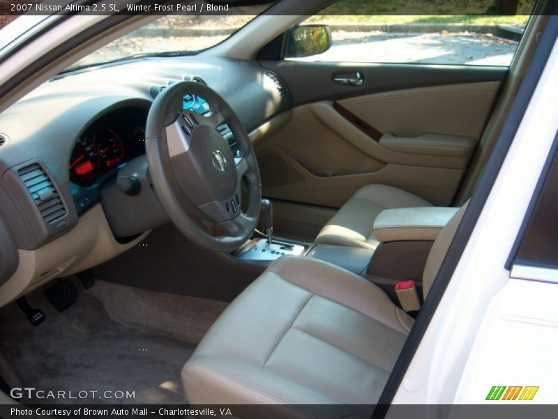 Winter Frost Pearl / Blond 2007 Nissan Altima 2.5 SL