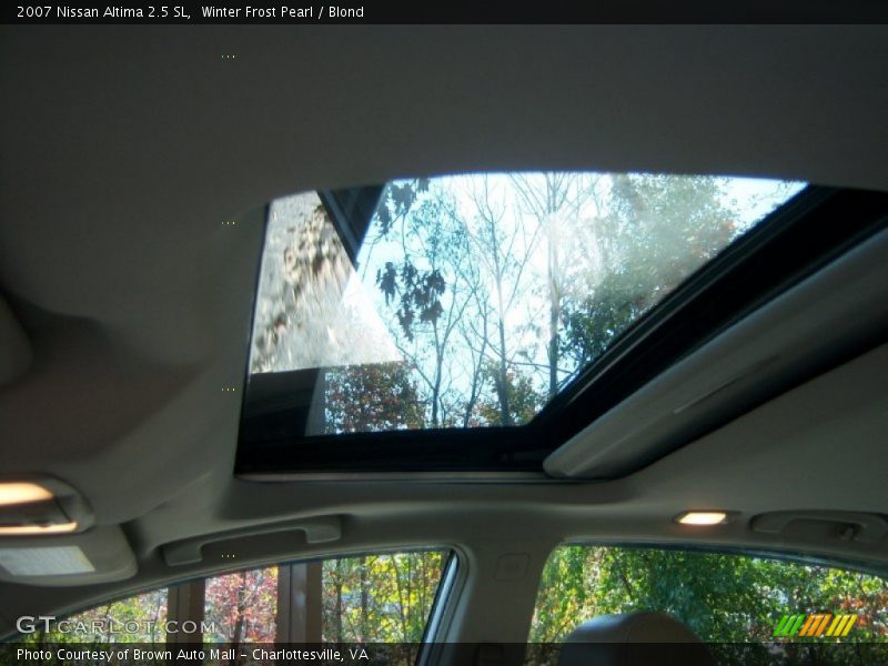 Winter Frost Pearl / Blond 2007 Nissan Altima 2.5 SL