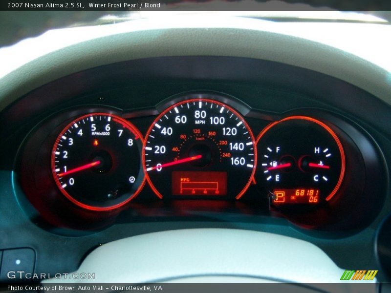 Winter Frost Pearl / Blond 2007 Nissan Altima 2.5 SL
