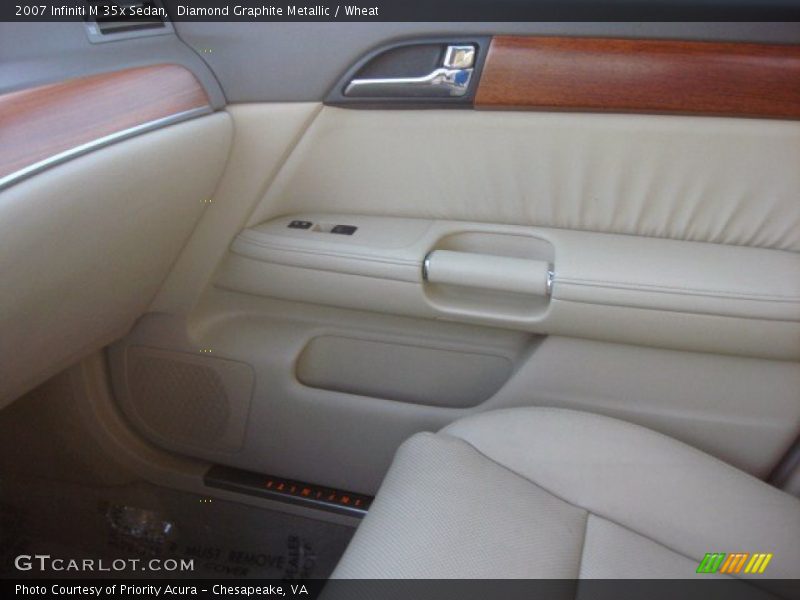 Diamond Graphite Metallic / Wheat 2007 Infiniti M 35x Sedan