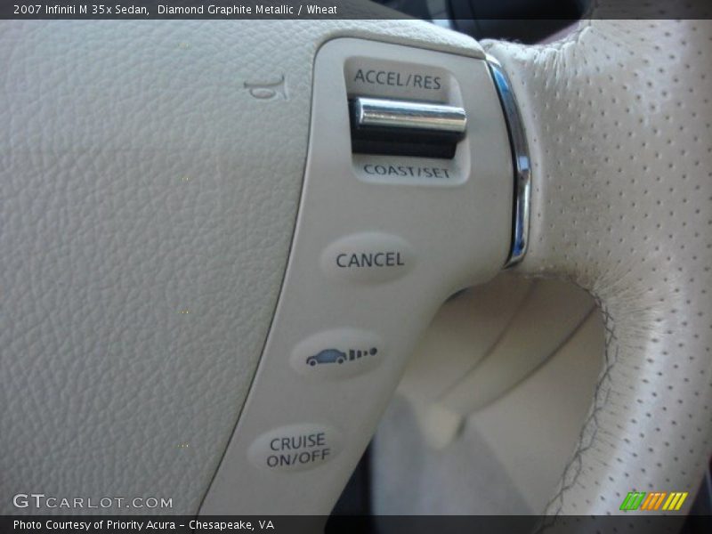 Diamond Graphite Metallic / Wheat 2007 Infiniti M 35x Sedan