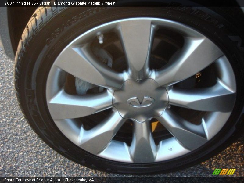 Diamond Graphite Metallic / Wheat 2007 Infiniti M 35x Sedan