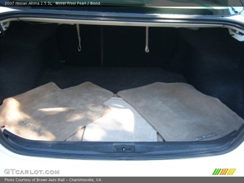 Winter Frost Pearl / Blond 2007 Nissan Altima 2.5 SL