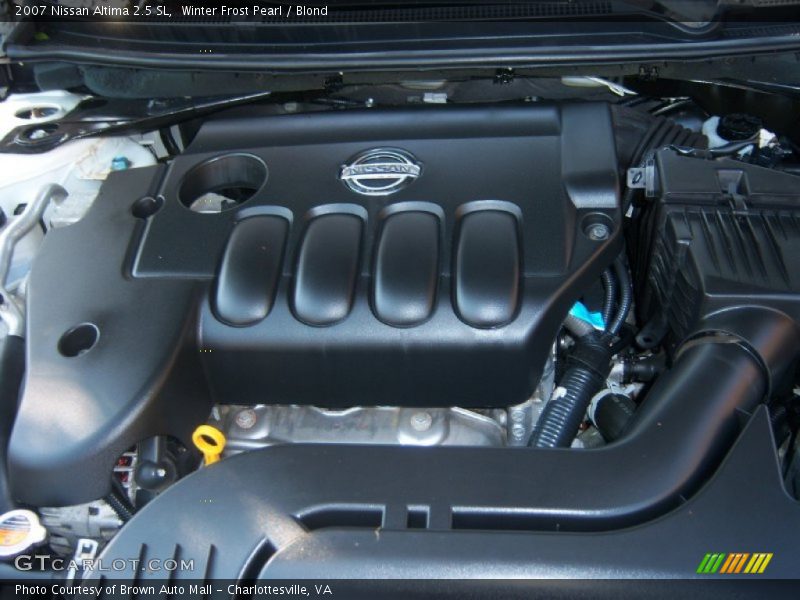 Winter Frost Pearl / Blond 2007 Nissan Altima 2.5 SL