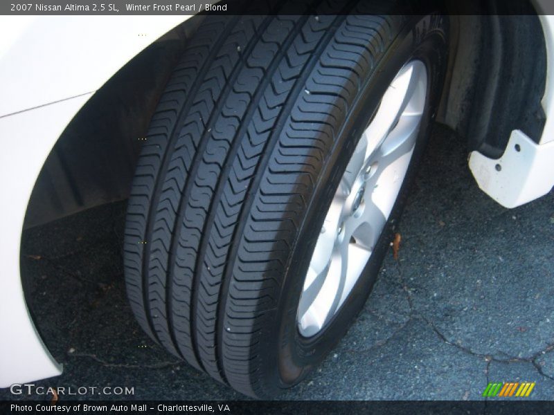 Winter Frost Pearl / Blond 2007 Nissan Altima 2.5 SL