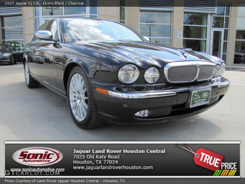 Ebony Black / Charcoal 2007 Jaguar XJ XJ8