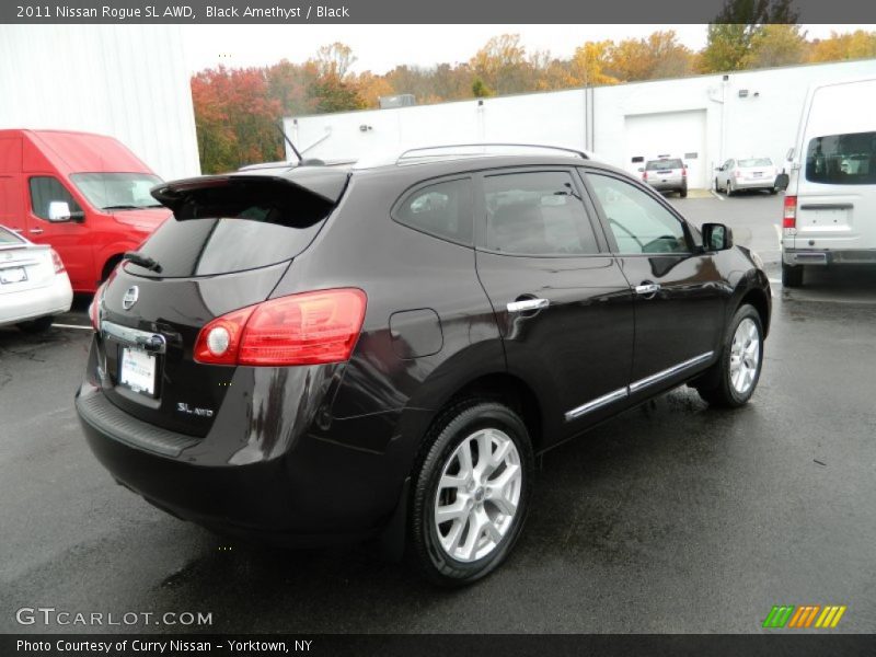Black Amethyst / Black 2011 Nissan Rogue SL AWD