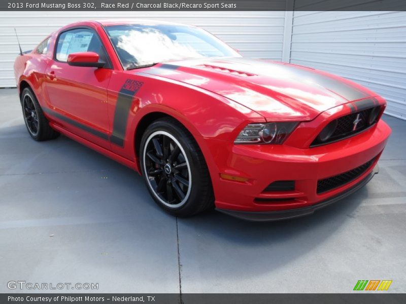 Front 3/4 View of 2013 Mustang Boss 302