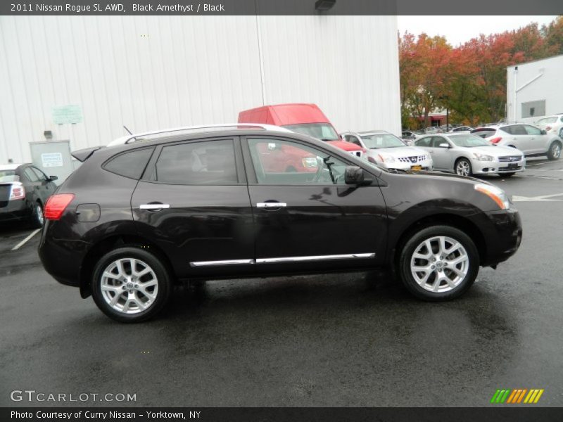 Black Amethyst / Black 2011 Nissan Rogue SL AWD