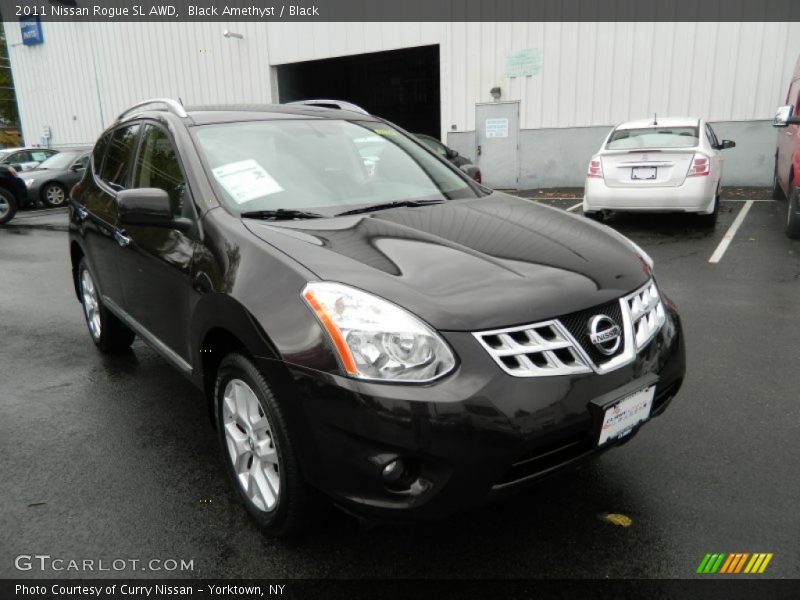 Black Amethyst / Black 2011 Nissan Rogue SL AWD