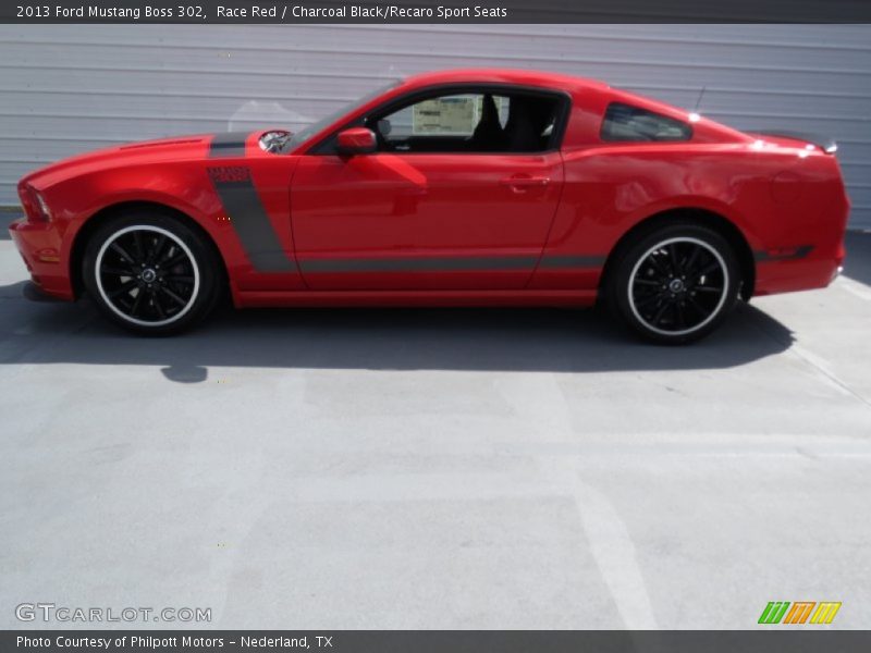 Race Red / Charcoal Black/Recaro Sport Seats 2013 Ford Mustang Boss 302