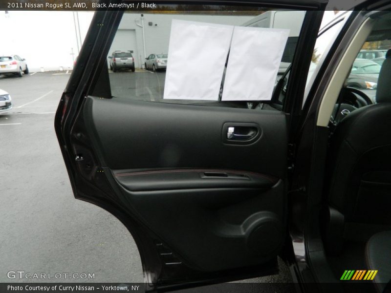 Black Amethyst / Black 2011 Nissan Rogue SL AWD