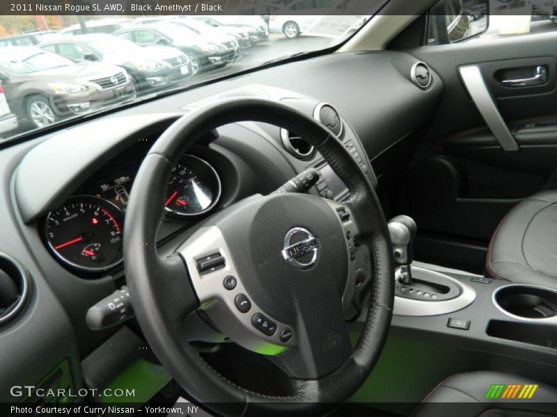 Black Amethyst / Black 2011 Nissan Rogue SL AWD