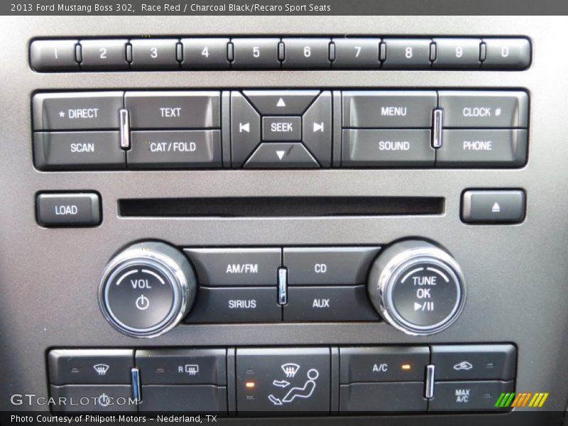 Controls of 2013 Mustang Boss 302