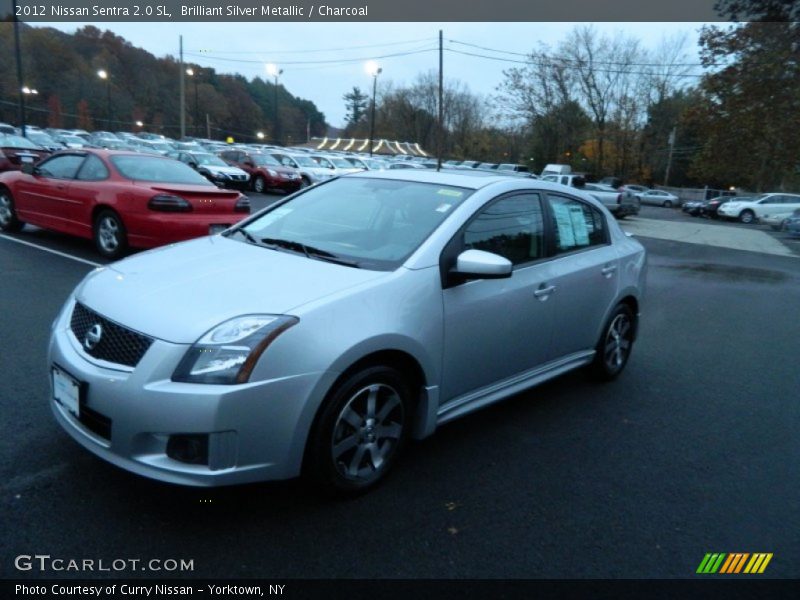 Brilliant Silver Metallic / Charcoal 2012 Nissan Sentra 2.0 SL