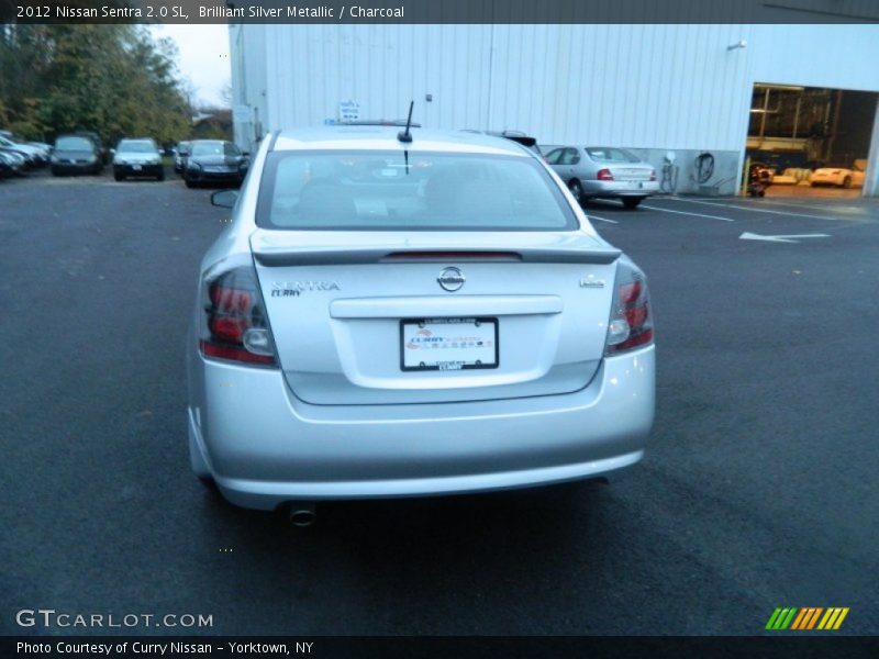 Brilliant Silver Metallic / Charcoal 2012 Nissan Sentra 2.0 SL
