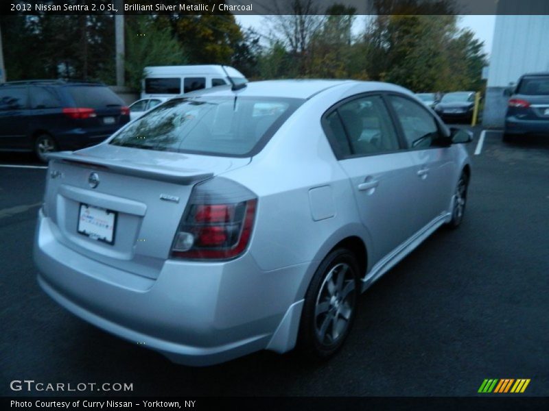 Brilliant Silver Metallic / Charcoal 2012 Nissan Sentra 2.0 SL
