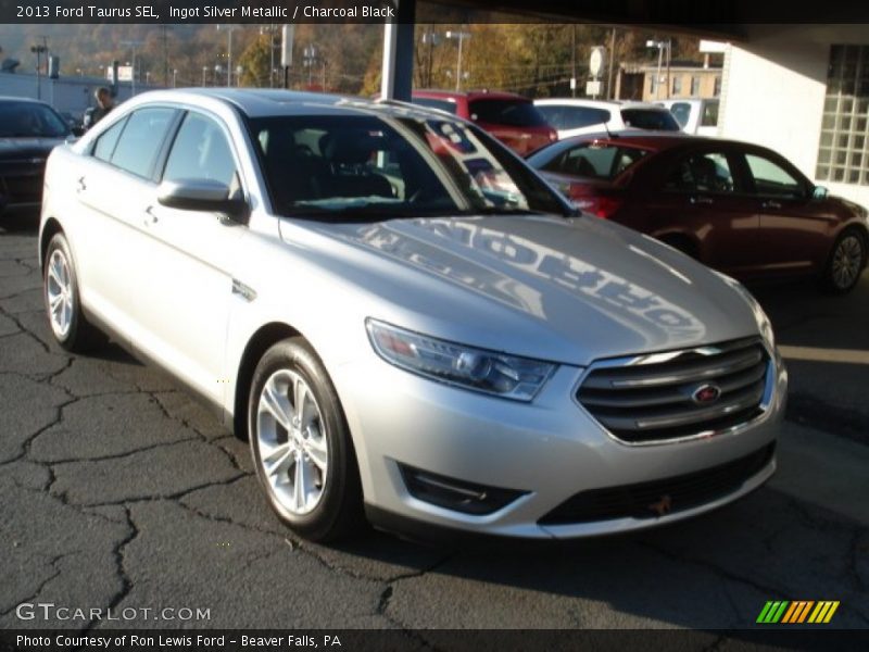 Ingot Silver Metallic / Charcoal Black 2013 Ford Taurus SEL