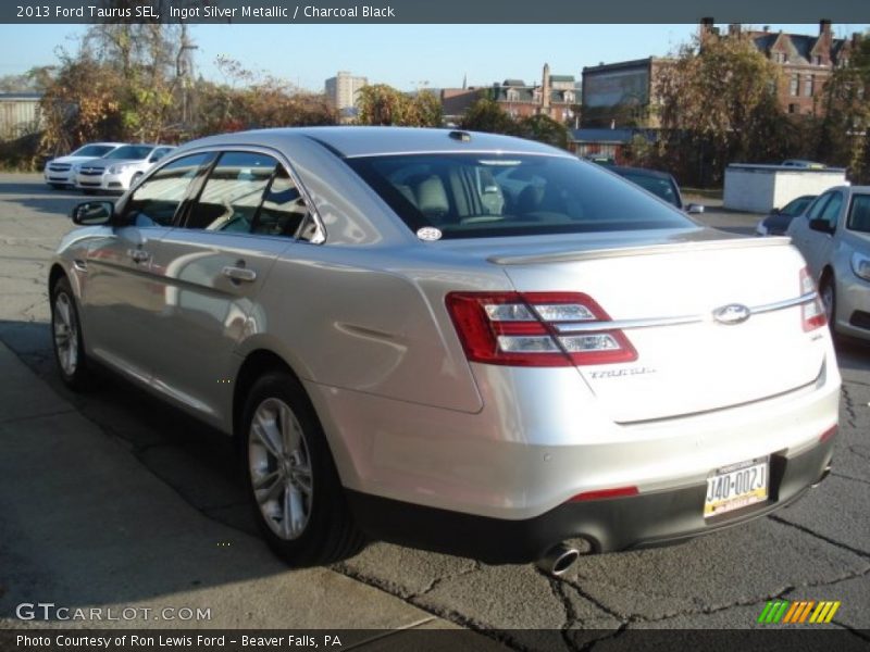 Ingot Silver Metallic / Charcoal Black 2013 Ford Taurus SEL