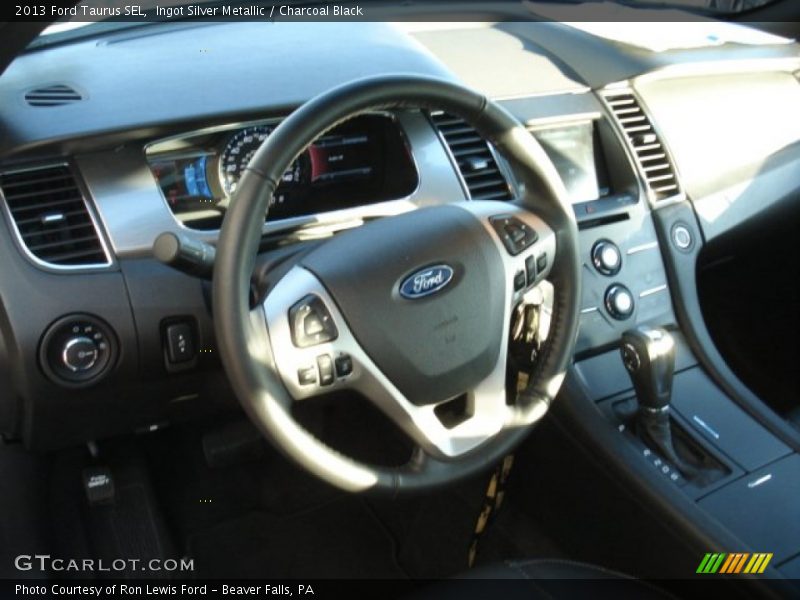 Ingot Silver Metallic / Charcoal Black 2013 Ford Taurus SEL
