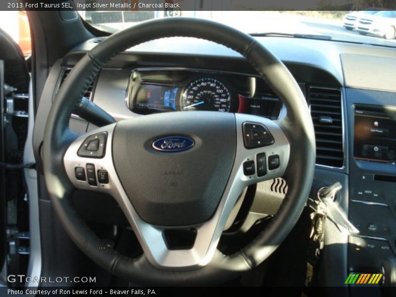 Ingot Silver Metallic / Charcoal Black 2013 Ford Taurus SEL