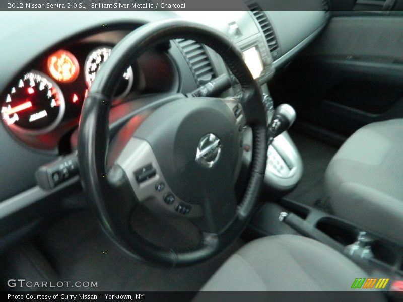 Brilliant Silver Metallic / Charcoal 2012 Nissan Sentra 2.0 SL