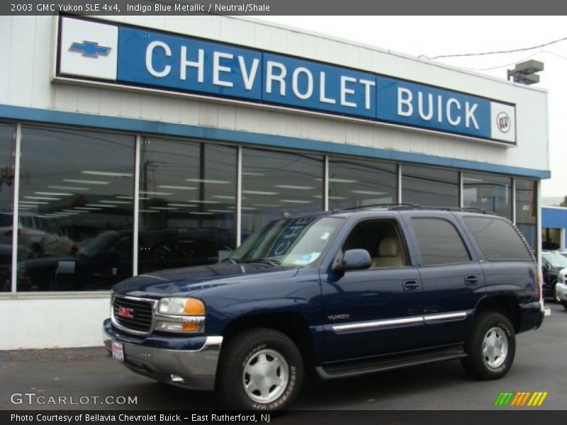 Indigo Blue Metallic / Neutral/Shale 2003 GMC Yukon SLE 4x4