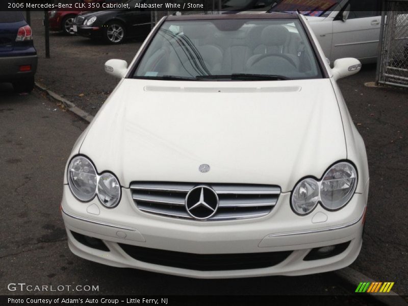 Alabaster White / Stone 2006 Mercedes-Benz CLK 350 Cabriolet