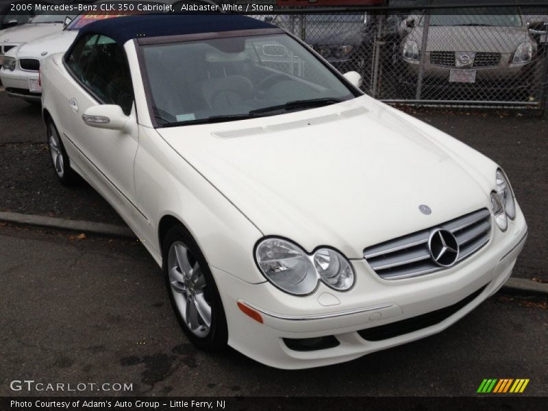 Alabaster White / Stone 2006 Mercedes-Benz CLK 350 Cabriolet