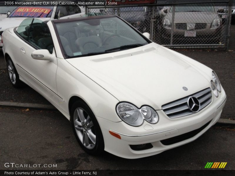 Alabaster White / Stone 2006 Mercedes-Benz CLK 350 Cabriolet