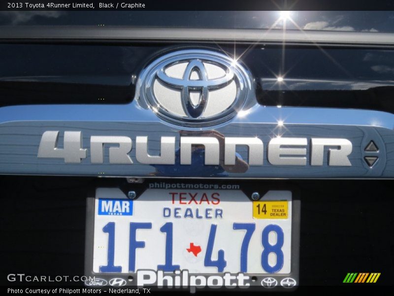 Black / Graphite 2013 Toyota 4Runner Limited