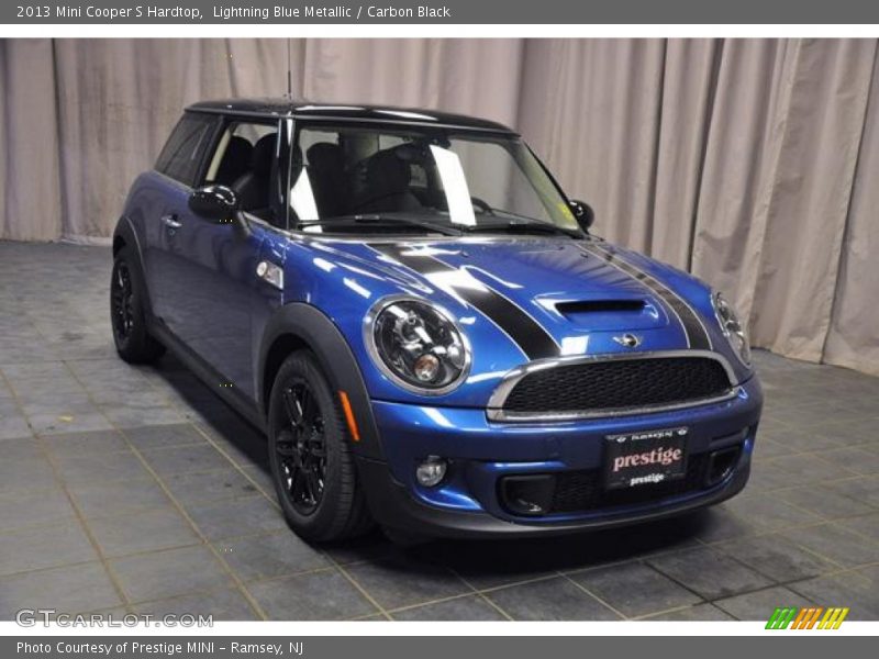 Lightning Blue Metallic / Carbon Black 2013 Mini Cooper S Hardtop