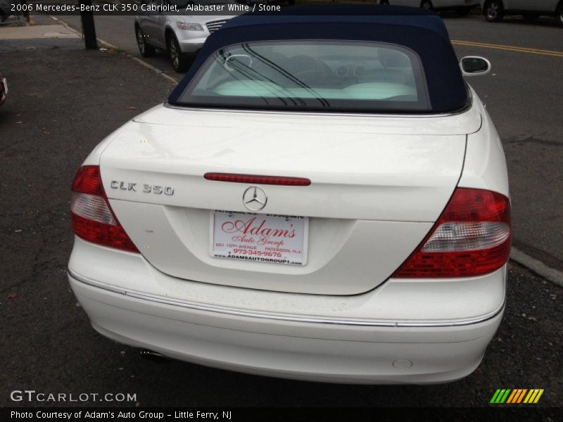 Alabaster White / Stone 2006 Mercedes-Benz CLK 350 Cabriolet
