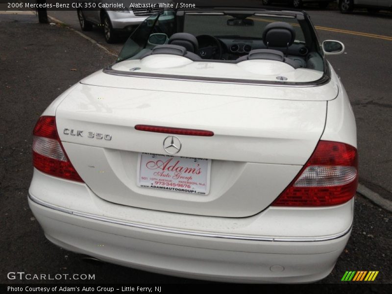Alabaster White / Stone 2006 Mercedes-Benz CLK 350 Cabriolet