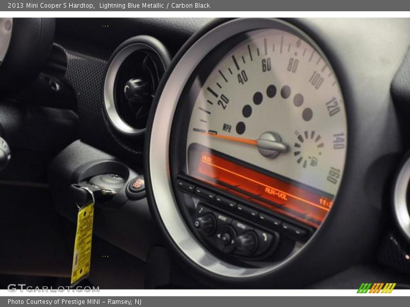 Lightning Blue Metallic / Carbon Black 2013 Mini Cooper S Hardtop
