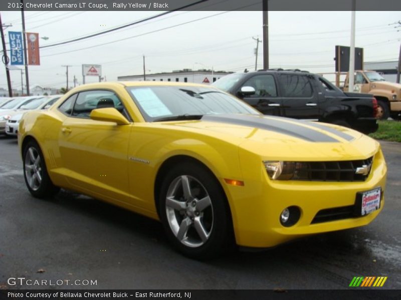Rally Yellow / Black 2012 Chevrolet Camaro LT Coupe