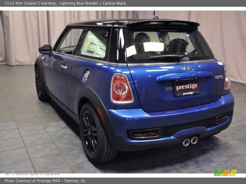 Lightning Blue Metallic / Carbon Black 2013 Mini Cooper S Hardtop
