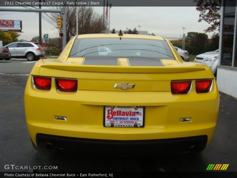 Rally Yellow / Black 2012 Chevrolet Camaro LT Coupe