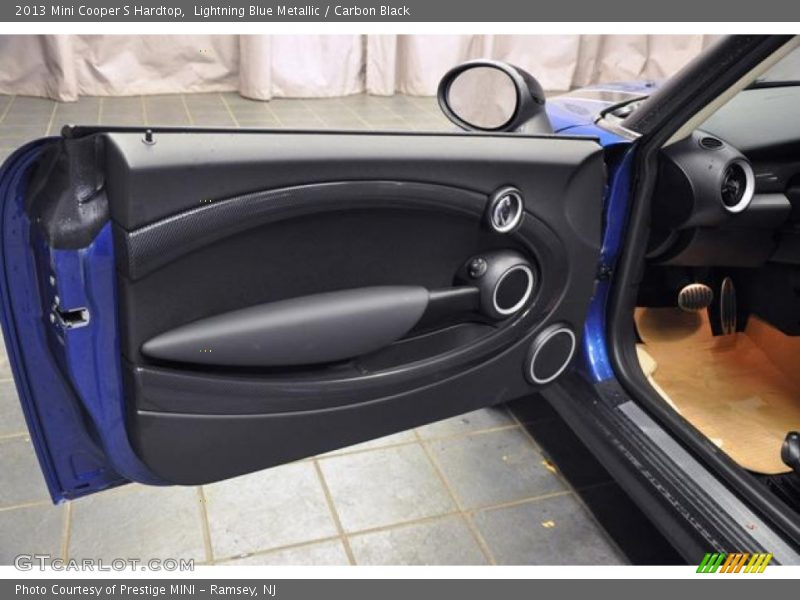 Lightning Blue Metallic / Carbon Black 2013 Mini Cooper S Hardtop